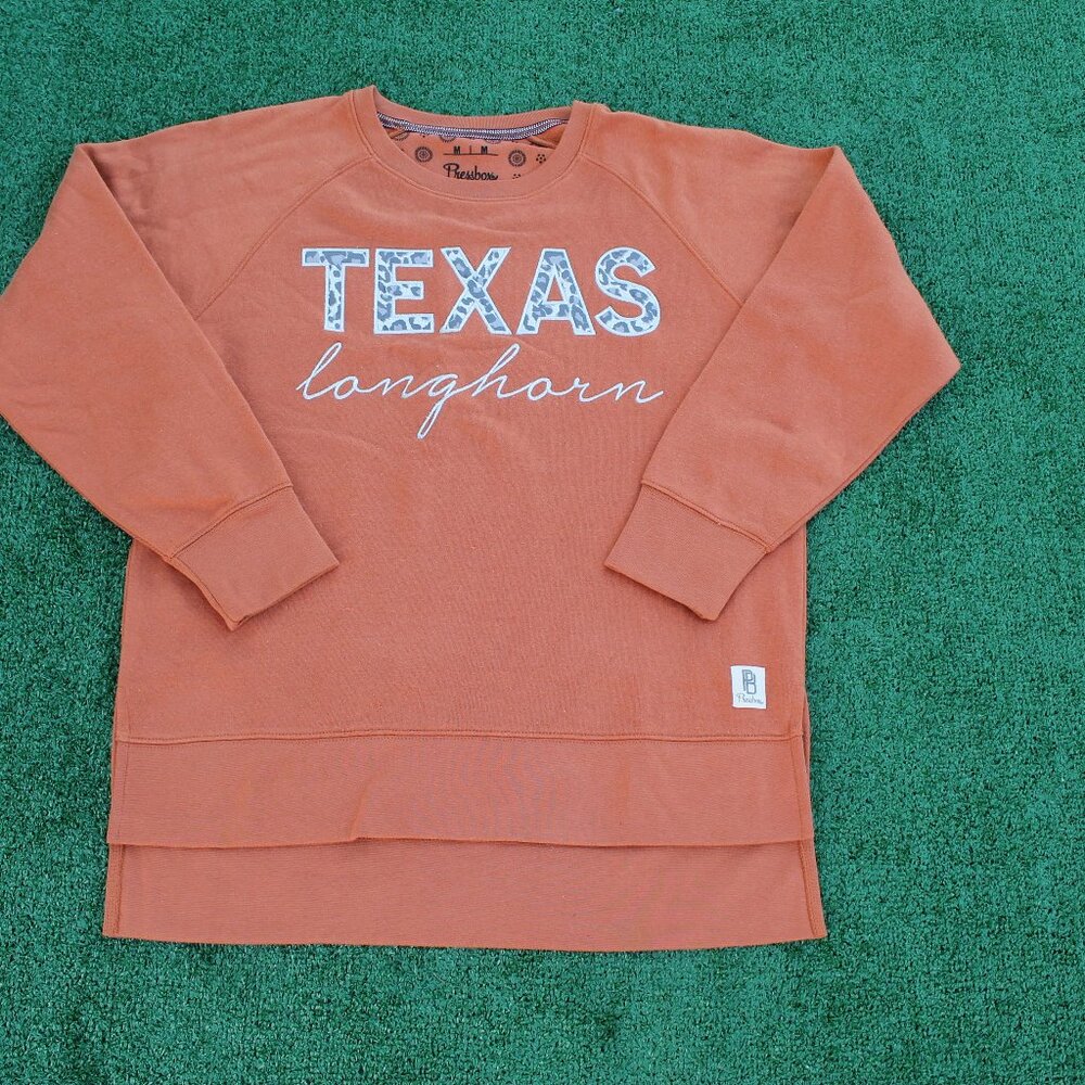 Texas Longhorns Animal Print Raglan Pullover sweatshirt